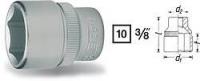 Gedore 3/8'' šesterokutne Socket Hexagonal 3/8", 1 pcs, metric size: 13mm, length 27,5mm