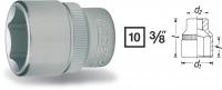 Gedore 3/8'' šesterokutne Socket Hexagonal 3/8", 1 pcs, metric size: 15mm, length 29,5mm