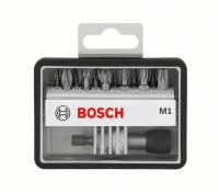 Komplet nastavaka za odvijanje Bosch 12+1-częściowy zestaw końcówek wkręcających Robust Line M Extra Hart, 25 mm, ISO 1173 C6.3, z szybkowymiennym uchwytem uniwersalnym (PH PZ T)