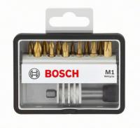 Komplet nastavaka za odvijanje Bosch 12+1-częściowy zestaw końcówek wkręcających Robust Line M Max Grip. Końcówki wkręcające, dł. 25 mm, ISO 1173 C6.3, z szybkowymiennym uchw. uniwersalnym (TORX)