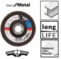Štitnici za brušenje Disk za poliranje zakrivljena, 10kom., 125mm, P40, Best for metal, namjena (materijal): metal