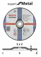 Štitnici za brušenje Disk za poliranje / za rezanje sa spuštenim središtem, 10kom., 125mm x 6mm, Expert for metal, namjena (materijal): metal