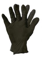 Rukavice Protective gloves, gloves NITRYL, nitrile, size: 9/L, 100 pcs, colour: black, durability: EN 374; EN 455; EN ISO 21420:2020; EN ISO 374-1:2016 typ B; EN ISO 374-5:2016, how to use: disposable