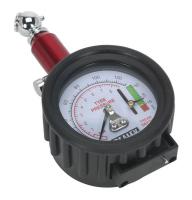 Mjerač (instrumenti) -pokazivači Sealey Alat za provjeru tlaka u gumama, sa manometrom, 0-8bar