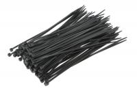Crne završne vrpce Cable tie, cable 100pcs, colour: black, width 3,6 mm, length 200mm, material: polyamide 6.6