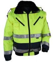 Ostale jakne Reflektirajuća višesezonska jakna, 100% poliester, uklonjiva krznena podstava, žuto-plava, veličina XL