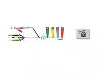 Dijagnostički kabeli za ispitivanje Priključni kabel BOSCH KTS ford 3-pinski utikač trokuta