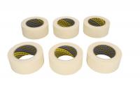 Ljepljiva traka Masking traka za zaštitu, materijal: papir, boja: žuta, dimenzije: 48mm/50m, količina u pakiranju: 6kom., otpornost temperature: 80°C