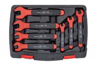 Garnitura vilastih ključeva Set of open end wrenches, insulated VDE / open-end wrench(es), slotted / VDE, number of tools: 7pcs, VDE insulated