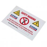 Dodaci za servis električnih vozila Warning plate SEALEY