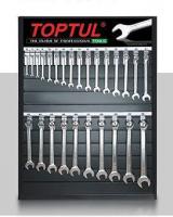 Izložbeni alati i oprema Alati TOPTUL izložbe, Tipke kombinacija ključeva, 26SZT, 6-32mm, set ne sadrži niz kuke i TEAA0105 TDAH7010