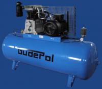Klipni kompresor GUDEPOL klipa kompresora GD 70-500-1210, 500L tank, performanse 1210l/min, max. 10 bara, snaga motora 7,5 kW, neizravni pogon, napajanje 400V, stacionarni