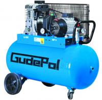 Klipni kompresor GUDEPOL klipa kompresora GD 28-100-270, 100L spremnik, kapaciteta 270l/min, max. 8bar tlak, snaga motora 1,5 kW, neizravni pogon, napajanje 230V