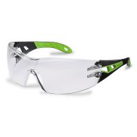 Naočale Protective glasses with temples uvex pheos, UV 400, lens colour: transparent, stadards: EN 166; EN 170, colour: Black/Green