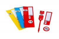 Ploča za narudžbe u servisu Car acceptance card for service board, 300 pcs, colour: red